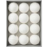 Set 12 globuri Craciun cu sclipici