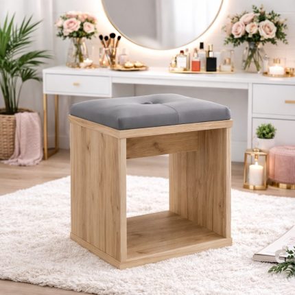Taburet pentru masuta de toaleta cu sezut confortabil